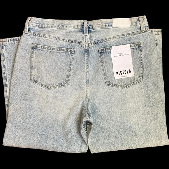 NWT Pistola Cassie Super High Rise Straight Crop Sz 33 - Picture 4 of 11